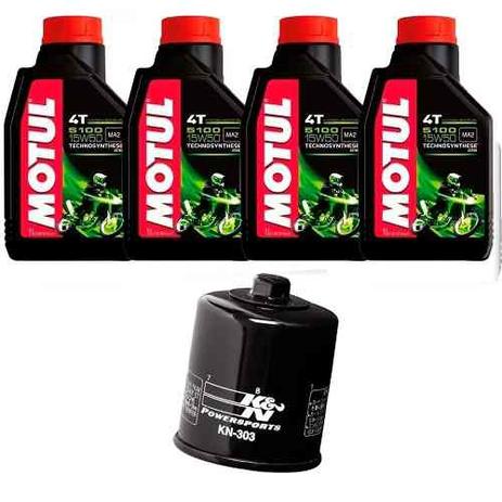Kit Troca Oleo Filtro K N Z1000 Z800 Motul 5100 15w50 Kn-303 - Kn + motul Menor preço em Kit Troca Oleo Filtro K N Z1000 Z800 Motul 5100 15w50 Kn-303 - Kn + motul