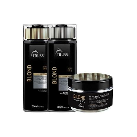 Kit Truss Trio Specific Blond Hair Shampoo 300ml + Condicionador 300ml + Máscara 180g - Truss professional Menor preço em Kit Truss Trio Specific Blond Hair Shampoo 300ml + Condicionador 300ml + Máscara 180g - Truss professional
