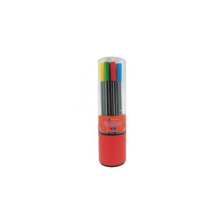 Kit Tubo com 24 Canetas Hidrográficas Bismark - 0,4mm Menor preço em Kit Tubo com 24 Canetas Hidrográficas Bismark - 0,4mm