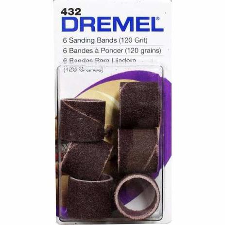 Kit Tubo De Lixa Com 6 Unidades 1/2 Grão 120 Dremel 432 Menor preço em Kit Tubo De Lixa Com 6 Unidades 1/2 Grão 120 Dremel 432