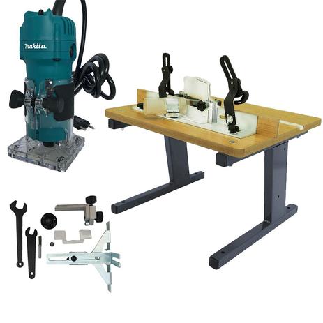 Kit Tupia 6 mm (1/4”) 3709 Makita + Mesa para Tupias IF-MT430 - Infinity Menor preço em Kit Tupia 6 mm (1/4”) 3709 Makita + Mesa para Tupias IF-MT430 - Infinity