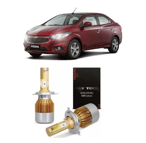 Kit Ultra Led Tay Tech Farol Alto/baixo Prisma 2006/2012 H4 Menor preço em Kit Ultra Led Tay Tech Farol Alto/baixo Prisma 2006/2012 H4