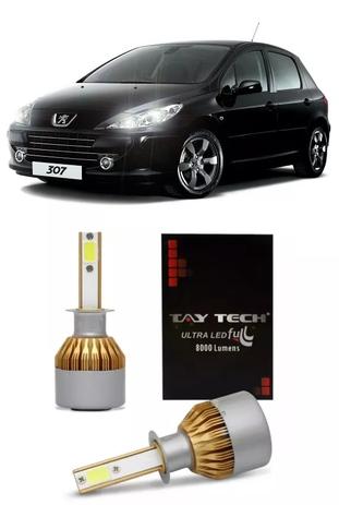 Kit Ultra Led Tay Tech Farol Baixo Peugeot 307 H1 Menor preço em Kit Ultra Led Tay Tech Farol Baixo Peugeot 307 H1