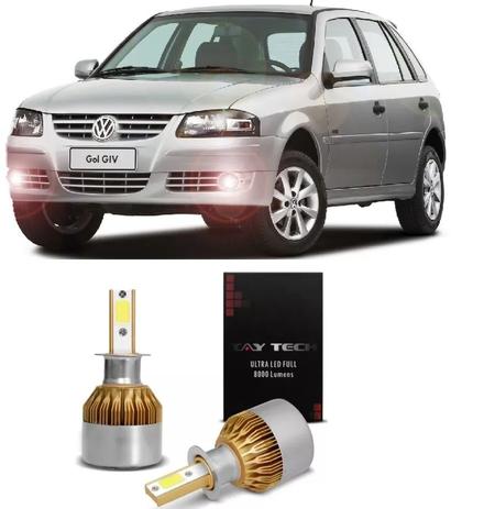 Kit Ultra Led Tay Tech Farol De Milha Gol G4 2006/2013 H3 Menor preço em Kit Ultra Led Tay Tech Farol De Milha Gol G4 2006/2013 H3