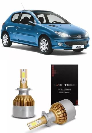 Kit Ultra Led Tay Tech Farol Duplo Baixo Peugeot 206 H7 Menor preço em Kit Ultra Led Tay Tech Farol Duplo Baixo Peugeot 206 H7