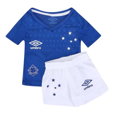 Kit Umbro Cruzeiro Oficial I 2019 Infantil Menor preço em Kit Umbro Cruzeiro Oficial I 2019 Infantil