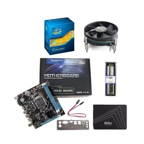 kit upgrade I5 memoria 8gb ddr3 placa mae 1155 h61 cooler universal ssd 120gb - INFORSEG Menor preço em kit upgrade I5 memoria 8gb ddr3 placa mae 1155 h61 cooler universal ssd 120gb - INFORSEG