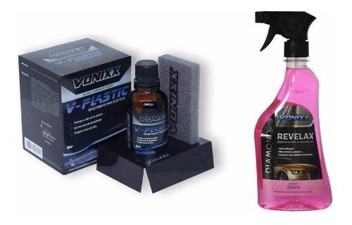 Kit V-plastic Coating Vitrificador E Revelax Vonixx Carros Menor preço em Kit V-plastic Coating Vitrificador E Revelax Vonixx Carros
