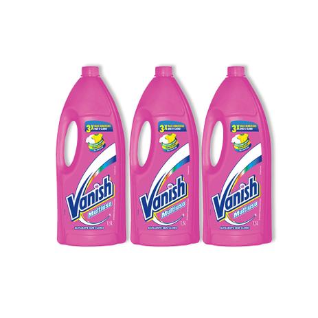 Kit Vanish Multiuso Liquido 1500Ml 3 Unidades Menor preço em Kit Vanish Multiuso Liquido 1500Ml 3 Unidades