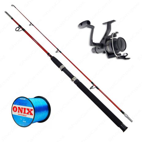 Kit Vara Lumis Expert 1,65m + Molinete IX4000 + Linha Invisible 0,37mm - Kit de pesca Menor preço em Kit Vara Lumis Expert 1,65m + Molinete IX4000 + Linha Invisible 0,37mm - Kit de pesca