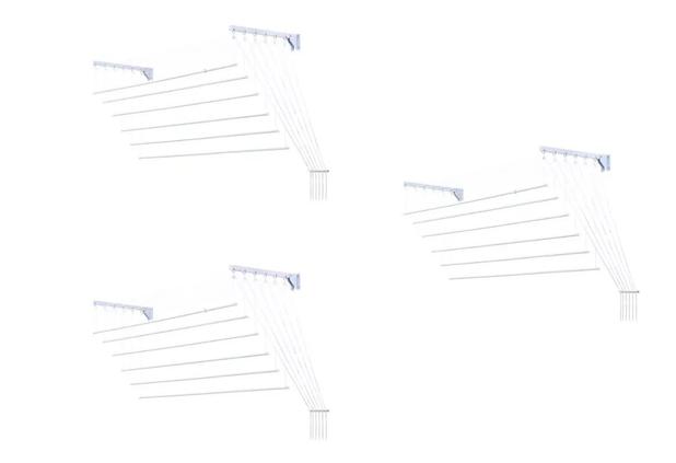 Kit Varal Parede Teto Secalux 6 Varetas Menor preço em Kit Varal Parede Teto Secalux 6 Varetas