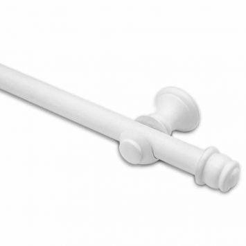 Kit Varao 1,50 M Fino Para Cortina Branco - Utilimark Menor preço em Kit Varao 1,50 M Fino Para Cortina Branco - Utilimark