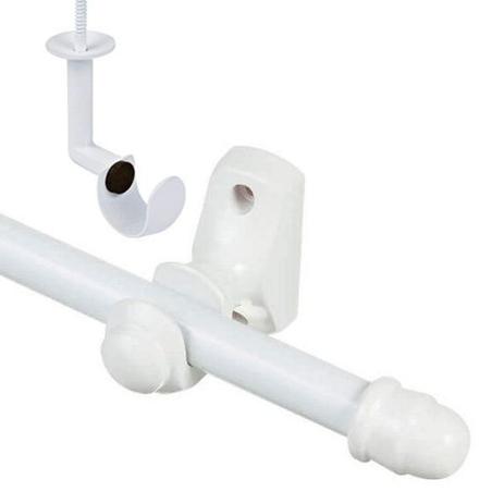Kit varão 4m + Suporte de teto Branco - Utilimark Menor preço em Kit varão 4m + Suporte de teto Branco - Utilimark