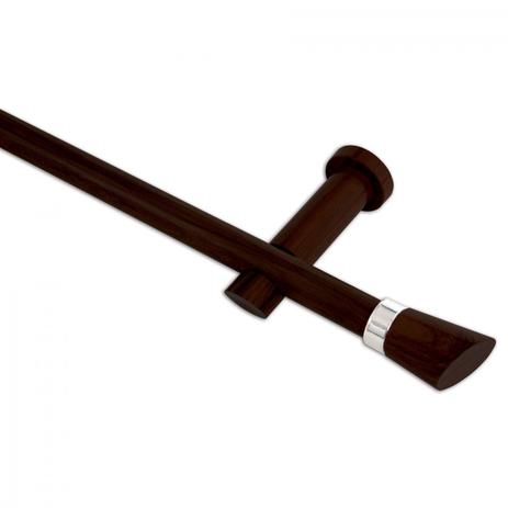 Kit Varão de Cortina 4m com Emenda Alemão Plus Belchior Tabaco Menor preço em Kit Varão de Cortina 4m com Emenda Alemão Plus Belchior Tabaco