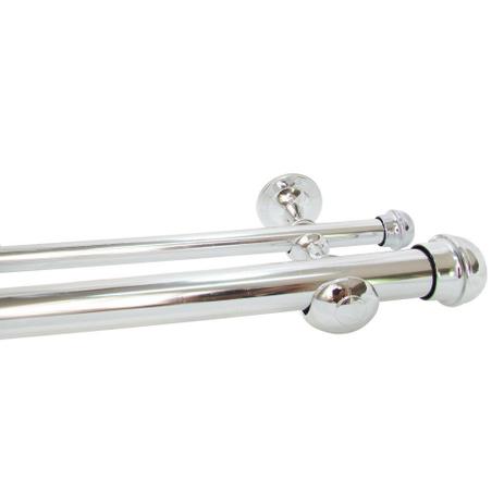 Kit Varão Duplo 2m com suporte 19x28mm - Fenix Menor preço em Kit Varão Duplo 2m com suporte 19x28mm - Fenix