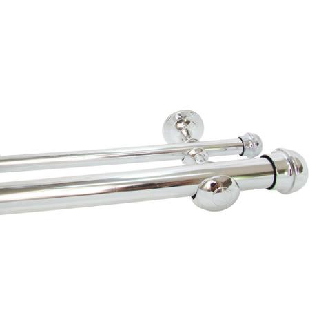 Kit Varão Duplo 3m com suporte 19x28mm - Fenix Menor preço em Kit Varão Duplo 3m com suporte 19x28mm - Fenix