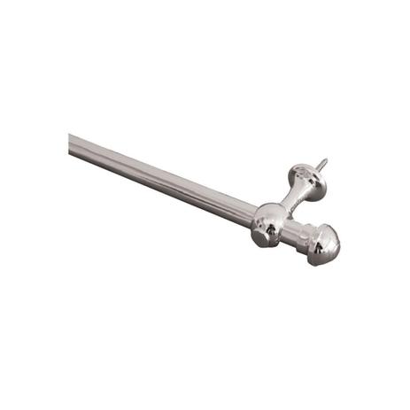 Kit Varão para Cortina 19mm Cromado 2 Metros - Perfitec Menor preço em Kit Varão para Cortina 19mm Cromado 2 Metros - Perfitec