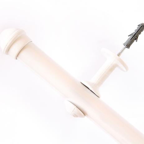 Kit Varão Para Cortina 2,0 Metros 28MM Branco - J&C ACESS��RIOS PARA CORTINAS Menor preço em Kit Varão Para Cortina 2,0 Metros 28MM Branco - J&C ACESS��RIOS PARA CORTINAS