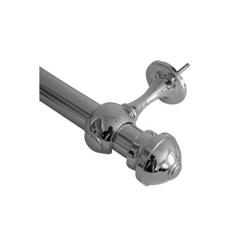 Kit Varão para Cortina 28mm Cromado 2 Metros - Perfitec Menor preço em Kit Varão para Cortina 28mm Cromado 2 Metros - Perfitec