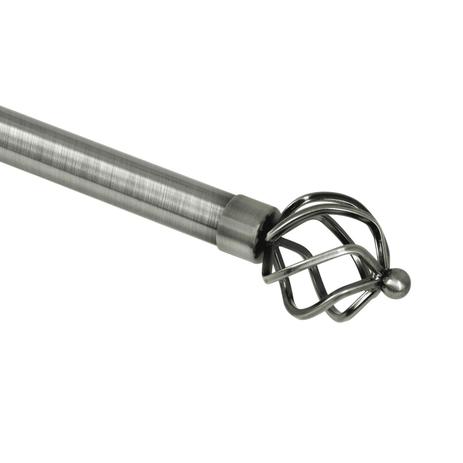 Kit Varão para Cortinas Extensível com Ponteiras Isadora Design Aço Escovado Menor preço em Kit Varão para Cortinas Extensível com Ponteiras Isadora Design Aço Escovado