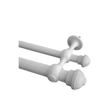 Kit Varão para Crotina Duplo 19/28mm Branco 2 Metros - Perfitec Menor preço em Kit Varão para Crotina Duplo 19/28mm Branco 2 Metros - Perfitec