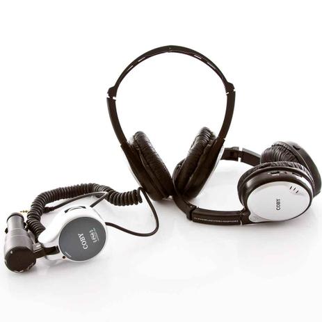 Kit Veicular Portátil FM c/ 2 Fones de Ouvido s/ Fio COBY CV870 Menor preço em Kit Veicular Portátil FM c/ 2 Fones de Ouvido s/ Fio COBY CV870