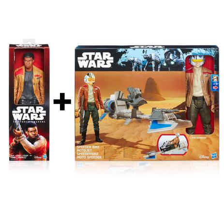 Kit Veículo e Figuras - Disney - Star Wars - Finn Jakku e Poe Dameron - Hasbro Menor preço em Kit Veículo e Figuras - Disney - Star Wars - Finn Jakku e Poe Dameron - Hasbro