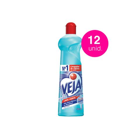 Kit Veja Vidrex Tradicional Squeeze 500ml 12 Unidades - Air wick Menor preço em Kit Veja Vidrex Tradicional Squeeze 500ml 12 Unidades - Air wick