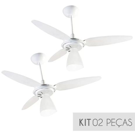 Kit Ventilador de Teto Ventisol Wind Light Branco 3 Velocidades Super Econômico 127v - 02 Unidades é boa?