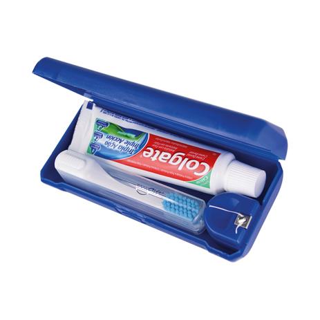 Kit viagem mini (escova + fio 25m + creme dental 50g) - Oralgift Menor preço em Kit viagem mini (escova + fio 25m + creme dental 50g) - Oralgift