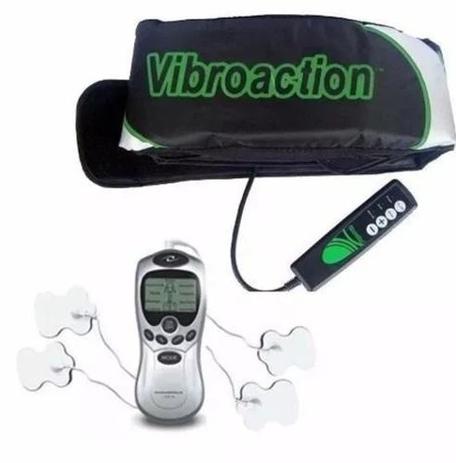 Kit Vibroaction Cinta Vibratória + Aparelho Fisioterapia 4 Eletrodos - Compre na net Menor preço em Kit Vibroaction Cinta Vibratória + Aparelho Fisioterapia 4 Eletrodos - Compre na net