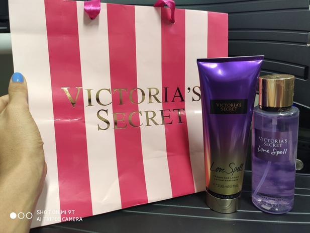Kit Victoria Secrets com sacola linda personalizada -