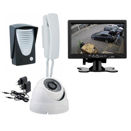 Kit Vídeo Porteiro Tela 7 Pol Câmera, Fonte e Porteiro Rcg Menor preço em Kit Vídeo Porteiro Tela 7 Pol Câmera, Fonte e Porteiro Rcg