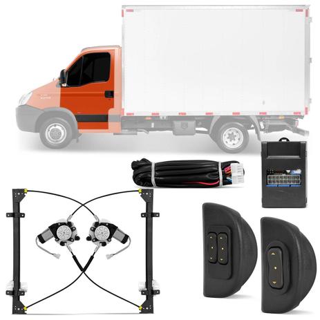 Kit Vidro Elétrico Caminhão Iveco Daily 35S14 2008 A 2017 2 Portas Sensorizado - Dial Menor preço em Kit Vidro Elétrico Caminhão Iveco Daily 35S14 2008 A 2017 2 Portas Sensorizado - Dial