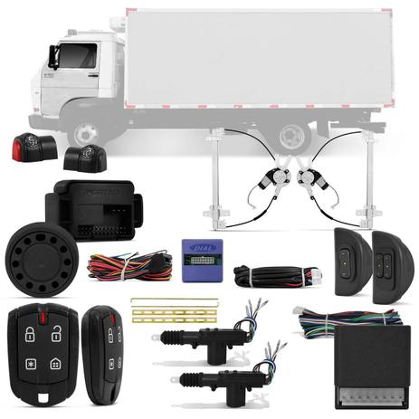 Kit Vidro Elétrico Caminhão Vw Delivery Worker 2007 a 2018 12V + Alarme Pósitron e Trava Elétrica - Prime Menor preço em Kit Vidro Elétrico Caminhão Vw Delivery Worker 2007 a 2018 12V + Alarme Pósitron e Trava Elétrica - Prime