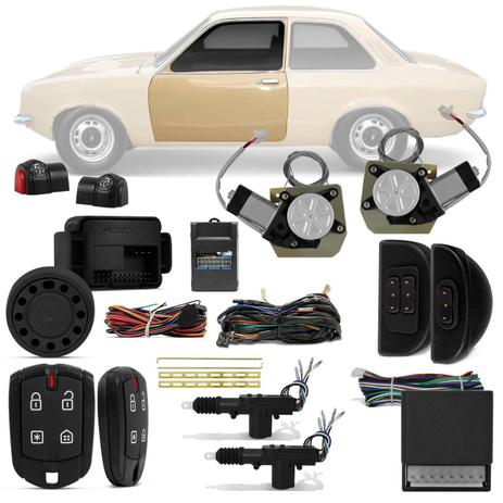 Kit Vidro Elétrico Chevette Marajó Sensorizado Sem Quebra Vento + Alarme Pósitron e Trava Elétrica - Prime Menor preço em Kit Vidro Elétrico Chevette Marajó Sensorizado Sem Quebra Vento + Alarme Pósitron e Trava Elétrica - Prime