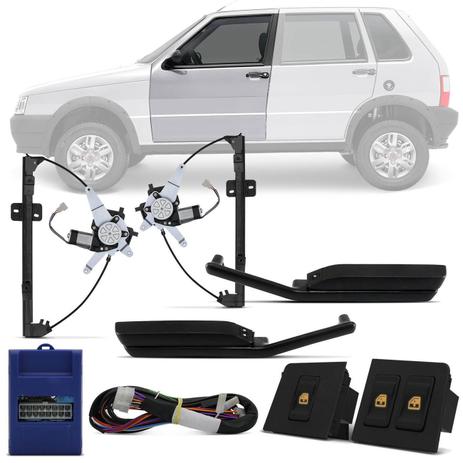 Kit Vidro Elétrico Fiat Uno 2004 A 2013 Fiorino 2004 A 2013 Dianteiro Sensorizado - Dial Menor preço em Kit Vidro Elétrico Fiat Uno 2004 A 2013 Fiorino 2004 A 2013 Dianteiro Sensorizado - Dial