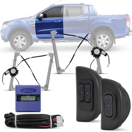 Kit Vidro Elétrico Ford Ranger 2013 A 2017 Cabine Simples Ou Dupla Dianteiro Sensorizado - Dial Menor preço em Kit Vidro Elétrico Ford Ranger 2013 A 2017 Cabine Simples Ou Dupla Dianteiro Sensorizado - Dial