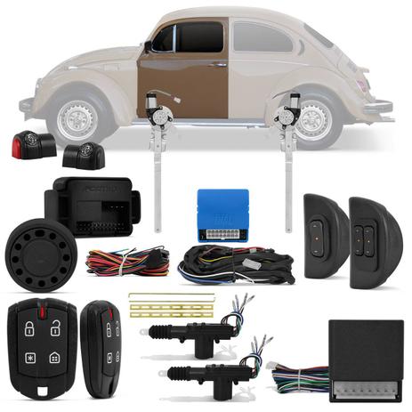 Kit Vidro Elétrico Fusca 1959 a 1996 2 Portas com Quebra Vento + Alarme Pósitron e Trava Elétrica - Prime Menor preço em Kit Vidro Elétrico Fusca 1959 a 1996 2 Portas com Quebra Vento + Alarme Pósitron e Trava Elétrica - Prime