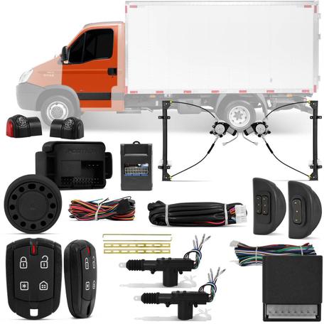 Kit Vidro Elétrico Iveco Daily 35S14 45C14 08 a 18 Sensorizado + Alarme Pósitron e Trava Elétrica - Prime Menor preço em Kit Vidro Elétrico Iveco Daily 35S14 45C14 08 a 18 Sensorizado + Alarme Pósitron e Trava Elétrica - Prime