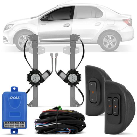 Kit Vidro Elétrico Renault Novo Logan 2014 A 2017 Sandero 2014 A 2017 Dianteiro Sensorizado - Dial Menor preço em Kit Vidro Elétrico Renault Novo Logan 2014 A 2017 Sandero 2014 A 2017 Dianteiro Sensorizado - Dial