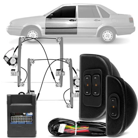 Menor preço em Kit Vidro Elétrico Santana 1998 A 2006 Quantum 1998 A 2002 Dianteiro Sensorizado - Dial