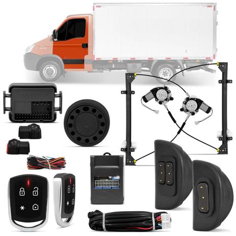 Kit Vidro Elétrico Sensorizado Caminhão Iveco Daily 2008 A 2018 + Alarme Pósitron Cyber PX360BT - Prime Menor preço em Kit Vidro Elétrico Sensorizado Caminhão Iveco Daily 2008 A 2018 + Alarme Pósitron Cyber PX360BT - Prime