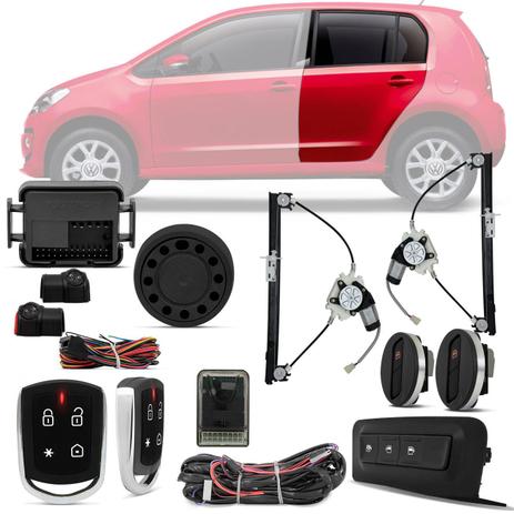 Kit Vidro Elétrico Sensorizado VW Up 2014 A 2018 4 Portas Traseiras + Alarme Pósitron Cyber PX360BT - Prime Menor preço em Kit Vidro Elétrico Sensorizado VW Up 2014 A 2018 4 Portas Traseiras + Alarme Pósitron Cyber PX360BT - Prime