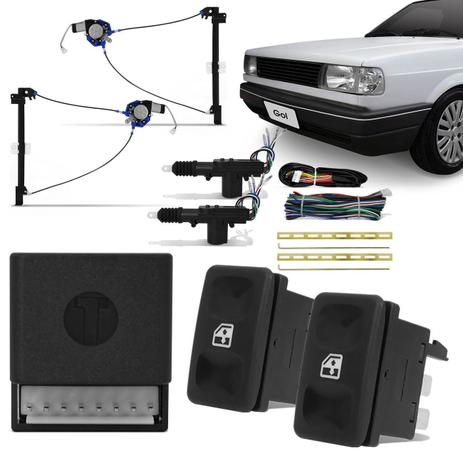 Kit Vidro Elétrico Simples Gol Saveiro Parati Voyage 1980 a 1997 + Trava Elétrica Dupla Serventia - Dial Menor preço em Kit Vidro Elétrico Simples Gol Saveiro Parati Voyage 1980 a 1997 + Trava Elétrica Dupla Serventia - Dial