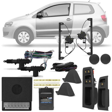 Kit Vidro Elétrico Volkswagem Fox 2010 a 2017 Dianteiras Simples Cinza + Trava Elétrica 2 Portas - Prime Menor preço em Kit Vidro Elétrico Volkswagem Fox 2010 a 2017 Dianteiras Simples Cinza + Trava Elétrica 2 Portas - Prime