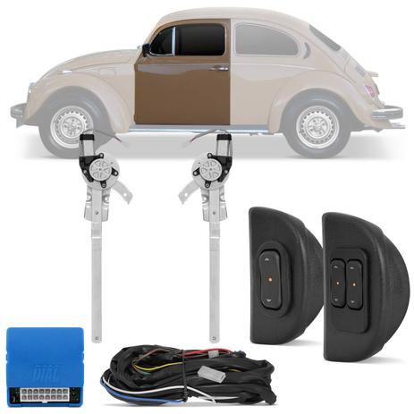 Kit Vidro Elétrico Volkswagen Fusca 1959 A 1996 Dianteiro Sensorizado Com Quebra-Vento - Dial Menor preço em Kit Vidro Elétrico Volkswagen Fusca 1959 A 1996 Dianteiro Sensorizado Com Quebra-Vento - Dial