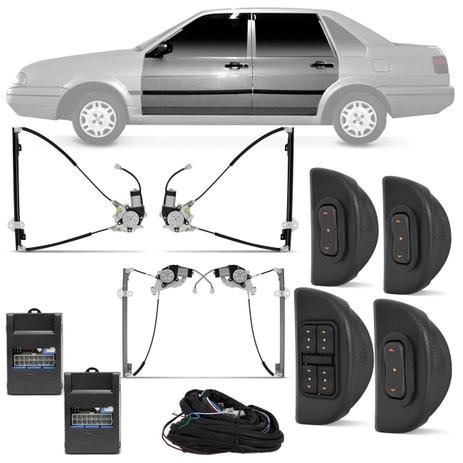 Kit Vidro Elétrico Volkswagen Santana 1986 A 1997 Sensorizado 4 Portas Completo Com Quebra Vento - Dial Menor preço em Kit Vidro Elétrico Volkswagen Santana 1986 A 1997 Sensorizado 4 Portas Completo Com Quebra Vento - Dial