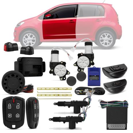 Kit Vidro Elétrico Vw Up 2014 a 2018 Dianteiro Sensorizado + Alarme Pósitron e Trava Elétrica - Prime Menor preço em Kit Vidro Elétrico Vw Up 2014 a 2018 Dianteiro Sensorizado + Alarme Pósitron e Trava Elétrica - Prime