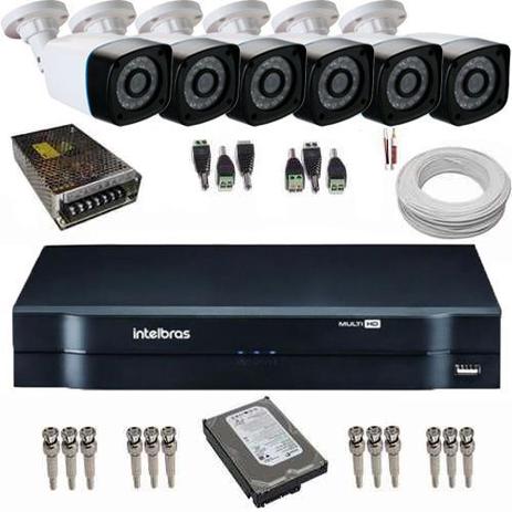 Kit Vigilância 6 Câmeras ANKO 1.3 Megapixel 720p Infra 30 Metros DVR Intelbras 8 Canais - Acesso P2p Menor preço em Kit Vigilância 6 Câmeras ANKO 1.3 Megapixel 720p Infra 30 Metros DVR Intelbras 8 Canais - Acesso P2p